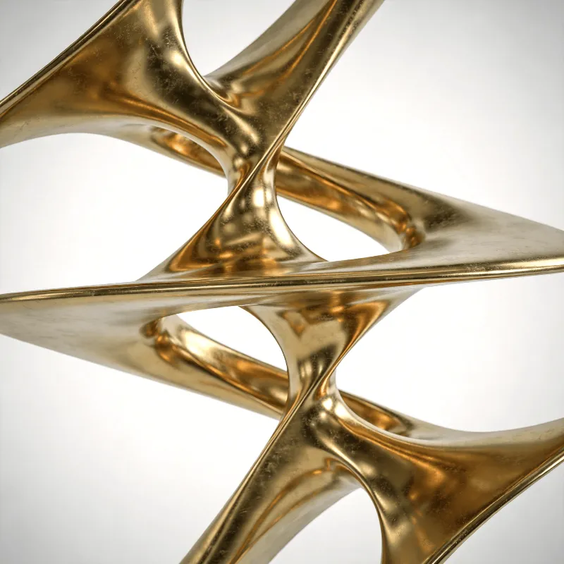 Liquid Gold, Futuristic Impossible Shape
