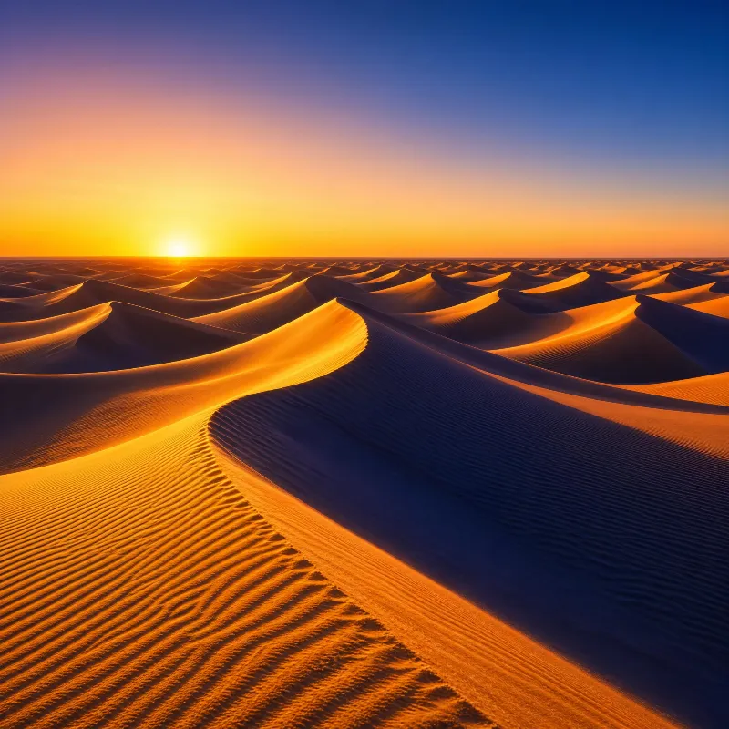 Golden Dunes at Sunset