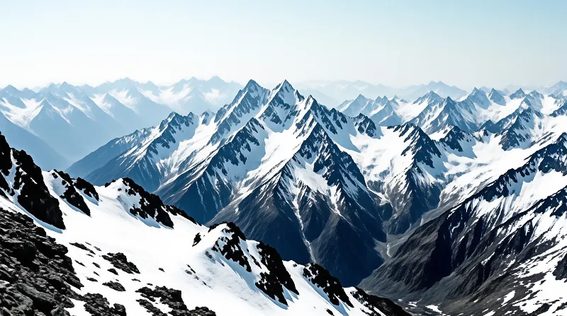 Snowy Mountain Range