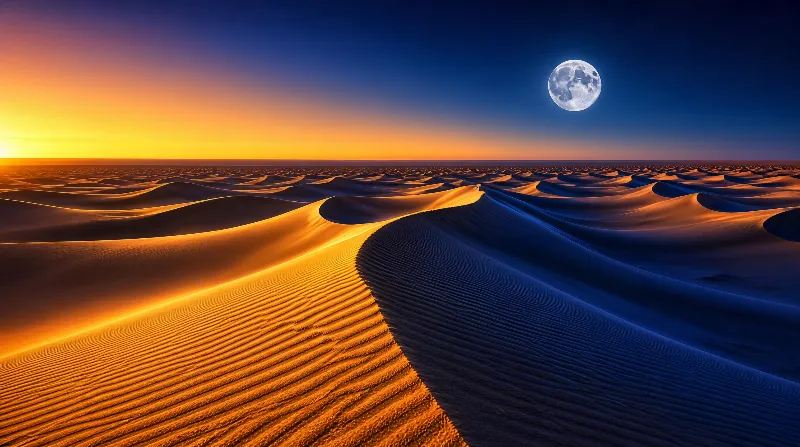 Desert Dunes at Twilight