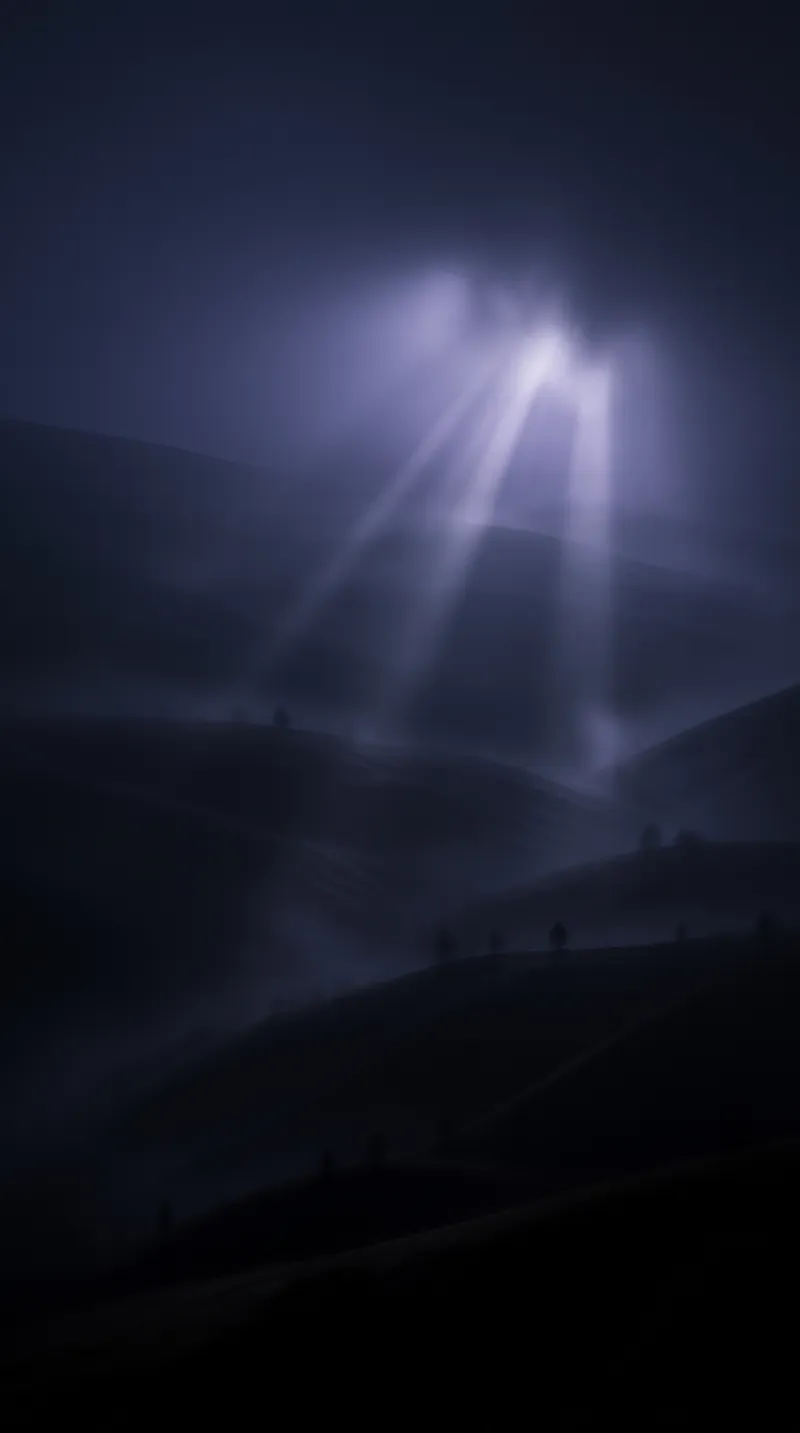 Light Rays in Misty Hills