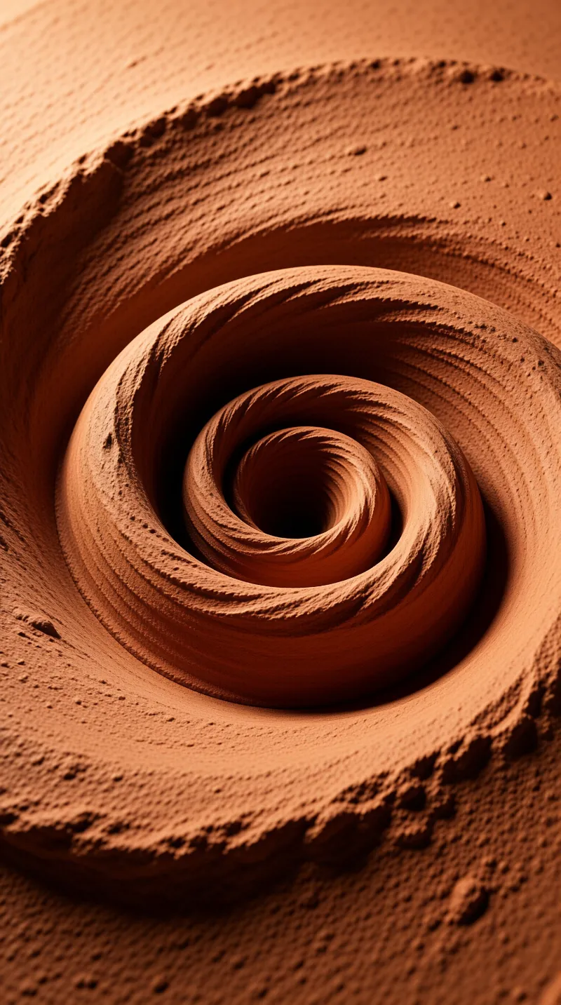 Brown Powder Vortex
