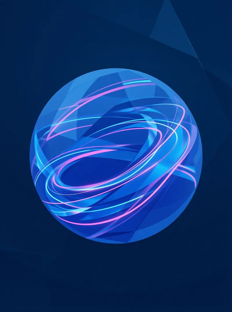 Abstract Blue Sphere