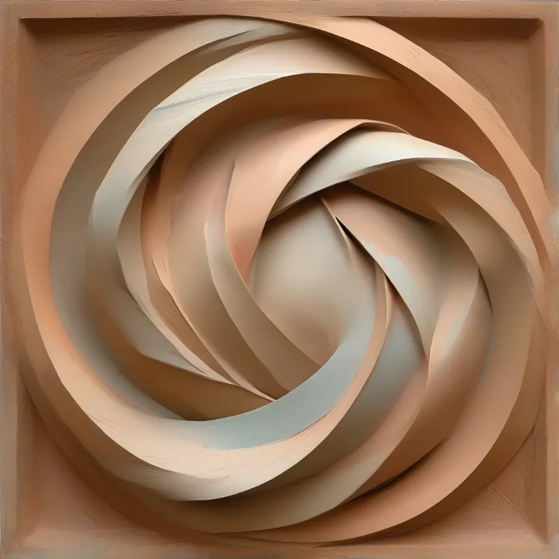 Abstract Swirl Painting