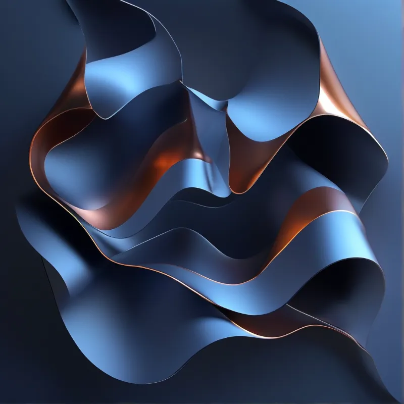 Abstract Metallic Waves