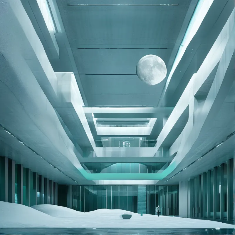 Futuristic Minimalist Interior