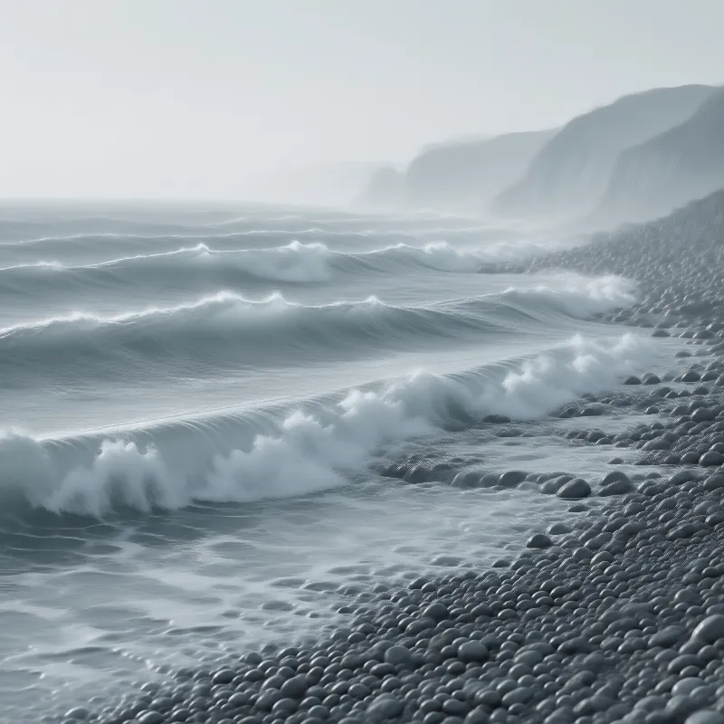 Misty Pebble Coast