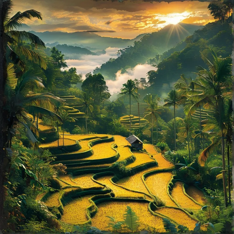 Golden Terraced Fields