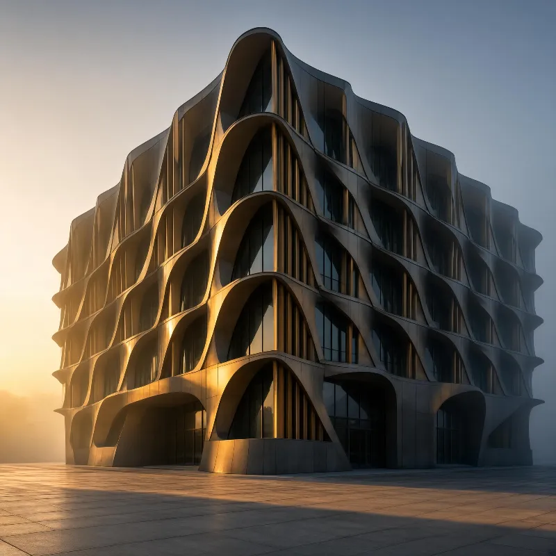 Futuristic Wave Architecture