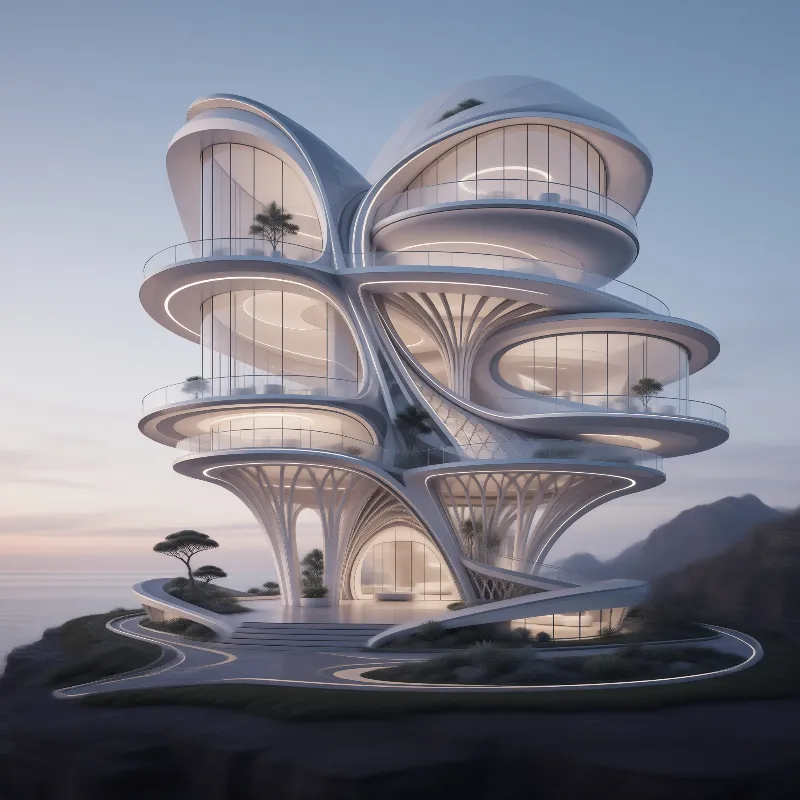 Futuristic Organic Building