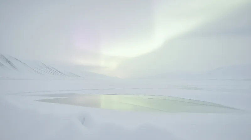 Misty Snowy Landscape