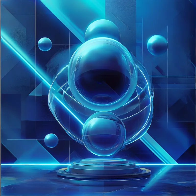 Futuristic Blue Orb