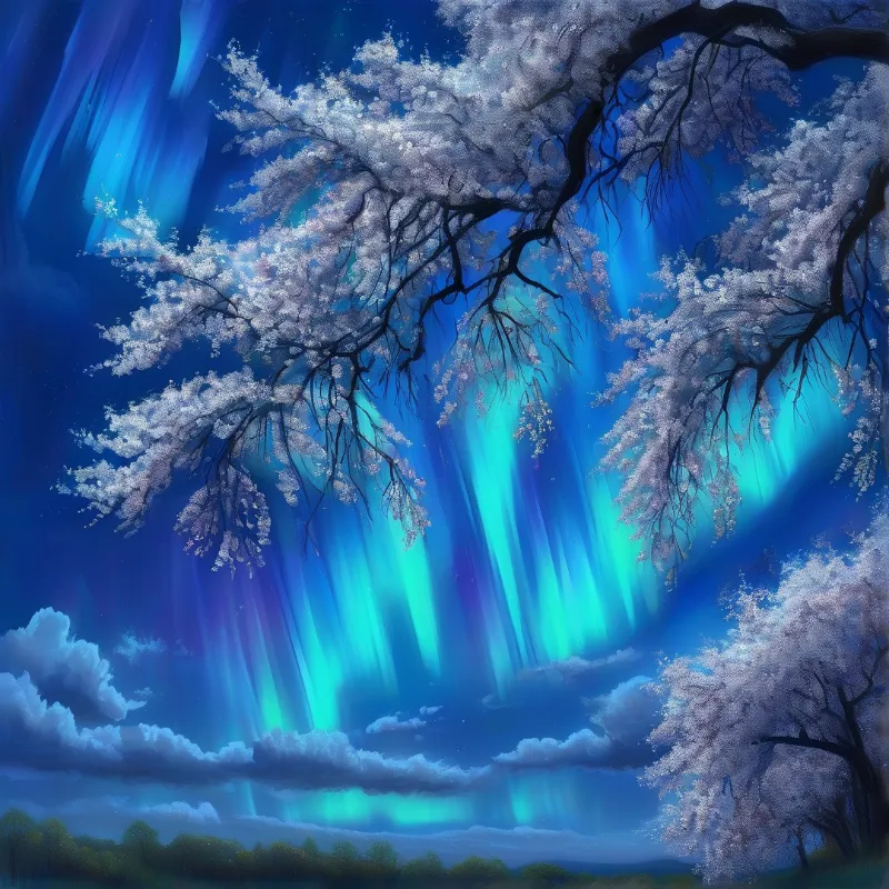 Aurora Borealis Night