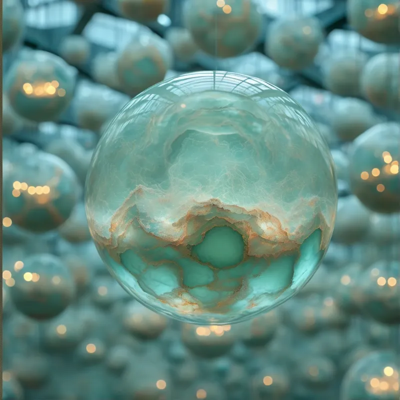 Abstract Geode Sphere