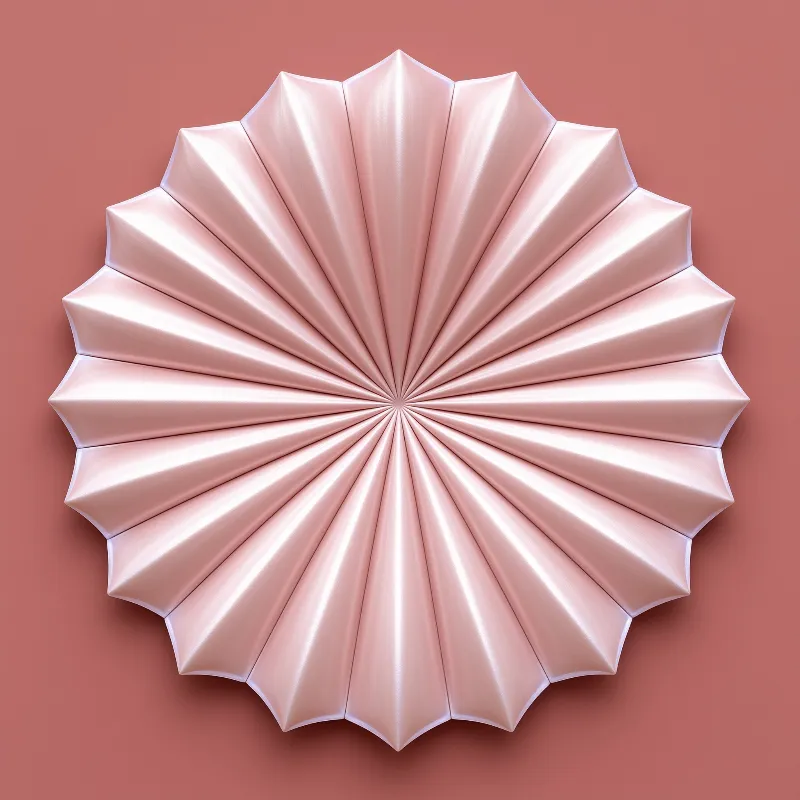 Pink Radial Satin Flower
