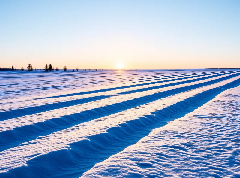 Frozen Plains Sunrise