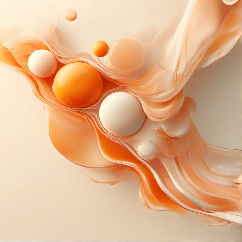 Abstract Flowing Sphere Art
