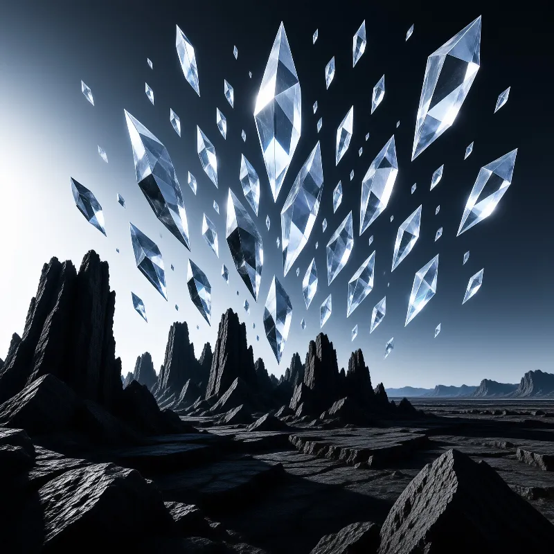 Floating Crystals Landscape