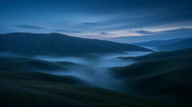 Misty Mountain Landscape