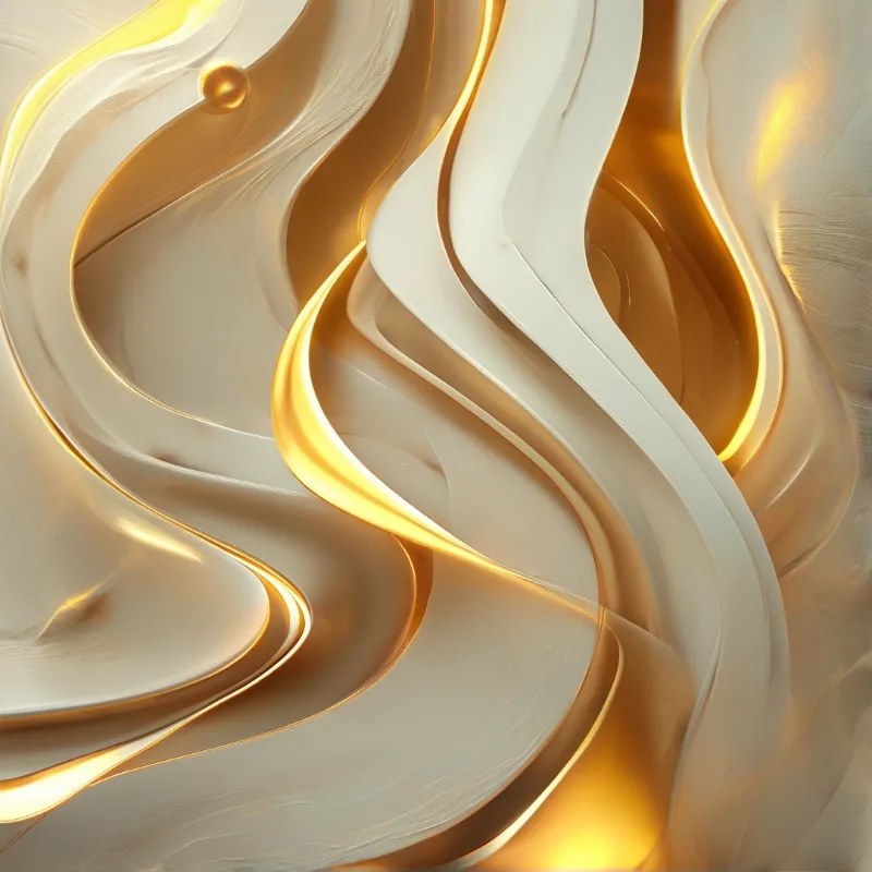 Golden Liquid Waves