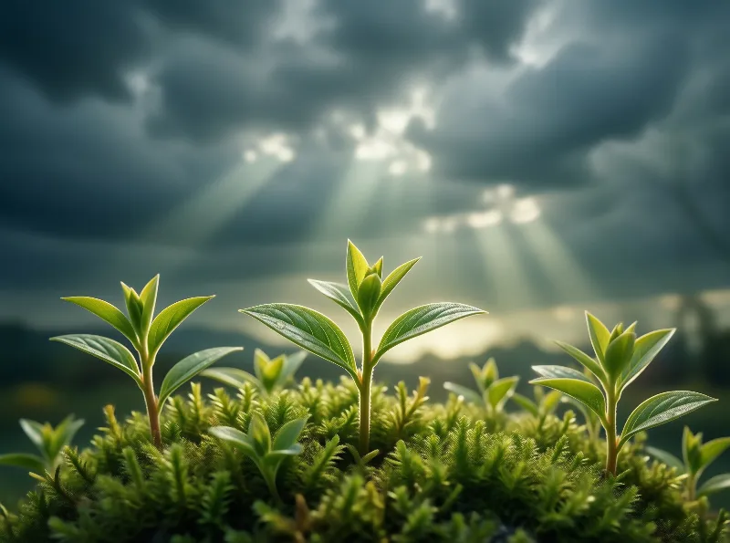 Sunlight Over Seedlings