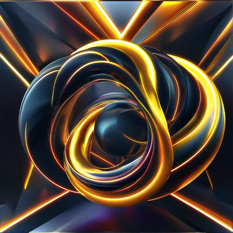 Abstract Golden Vortex