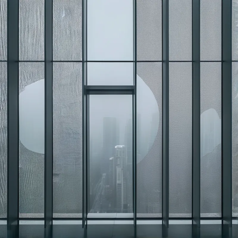 Modern Glass Facade View