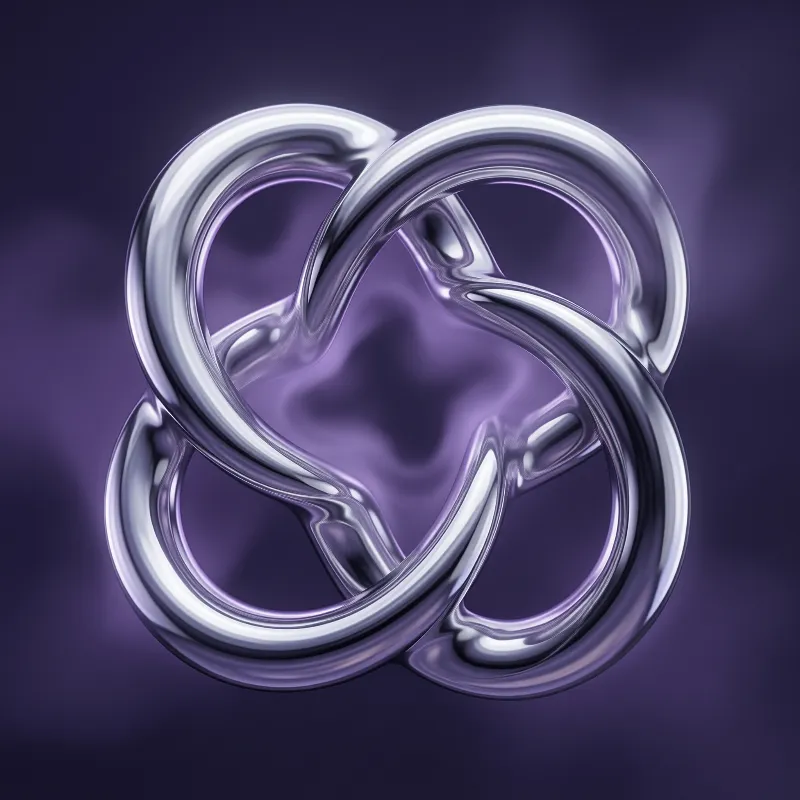 Abstract Chrome Loop
