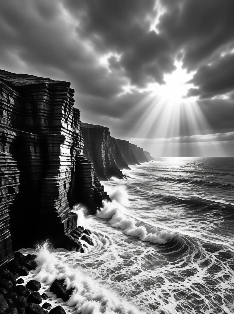 Dramatic Coastal Cliffs