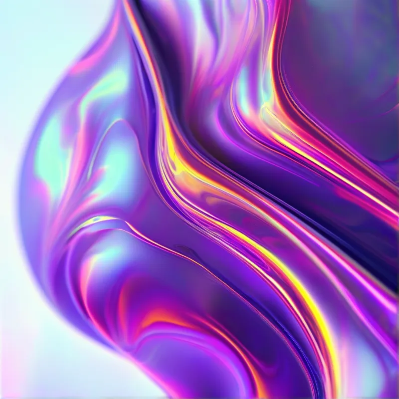 Abstract Iridescent Fluid