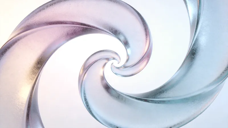 Frosted Glass Helix Study