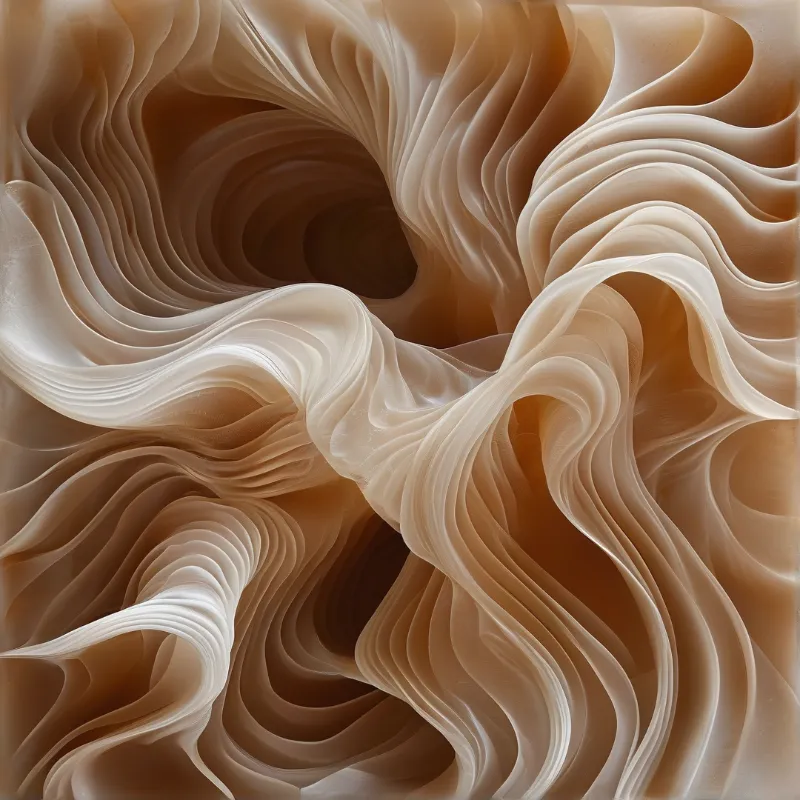 Abstract Wavy Beige Flow