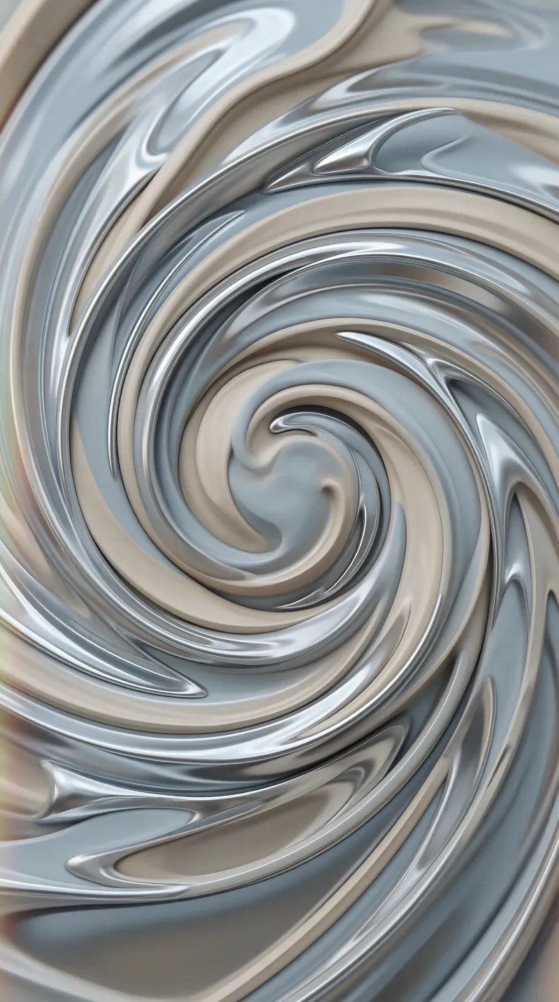 Metallic Liquid Spiral