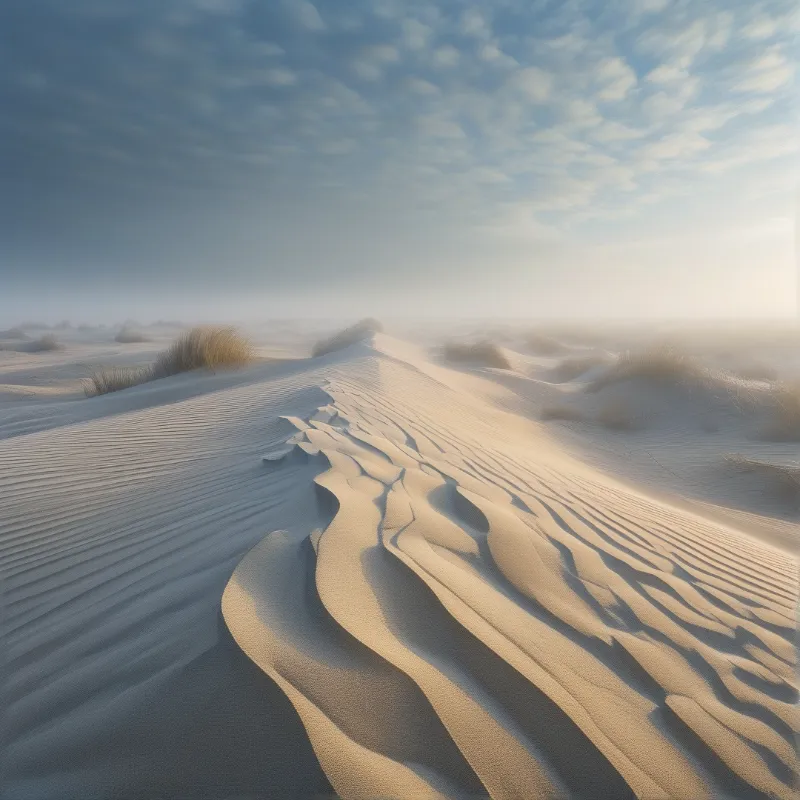 Desert Sand Dunes at Dawn