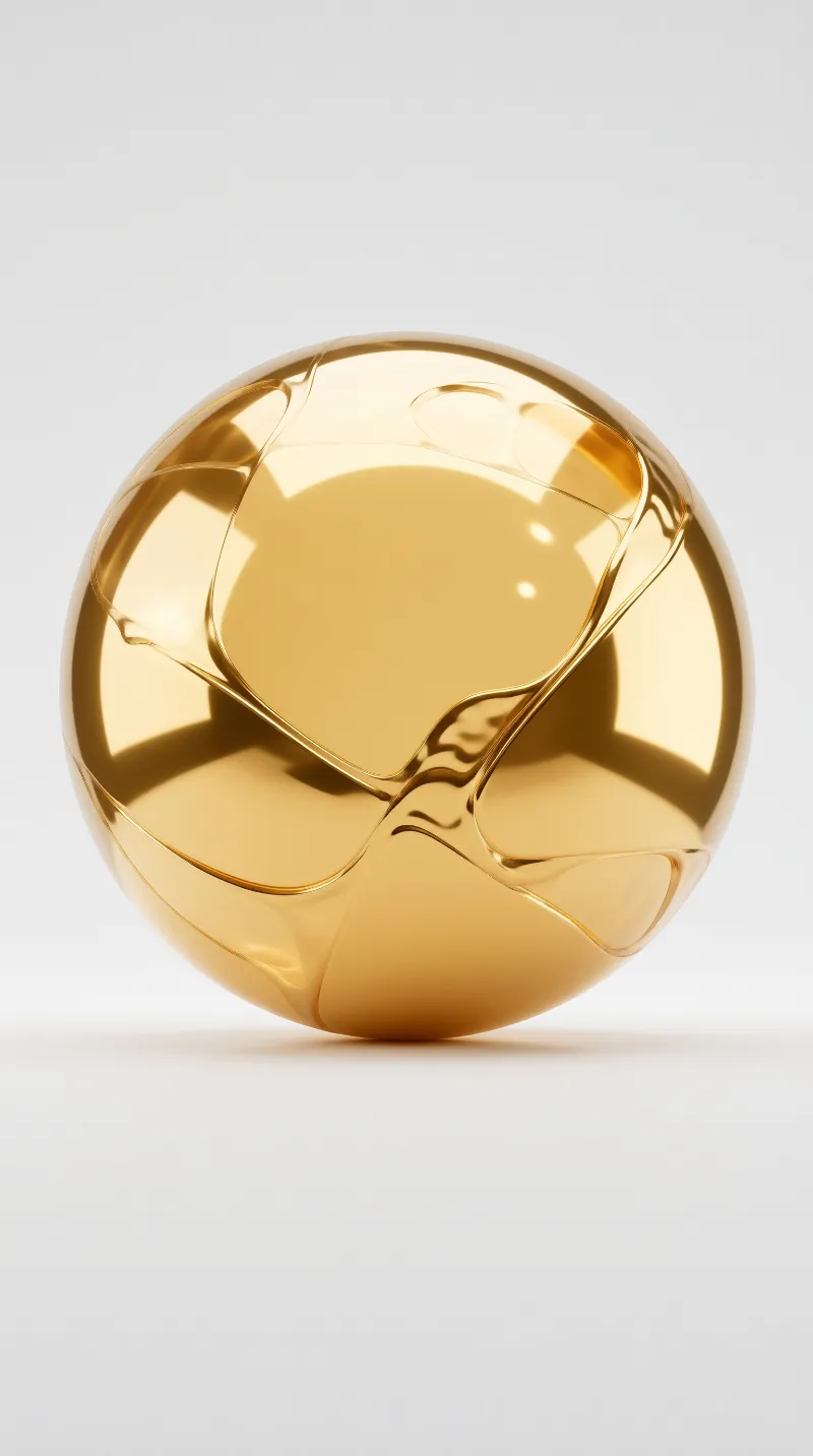 Glossy Golden Sphere