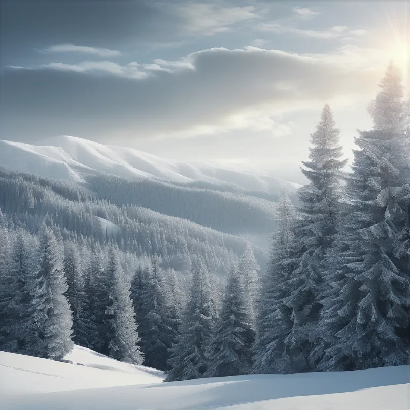 Winter Mountain Landscape