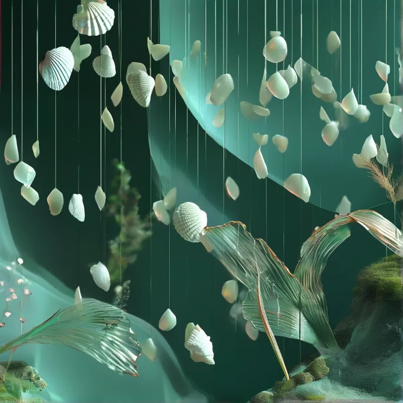 Suspended Seashell Dreamscape