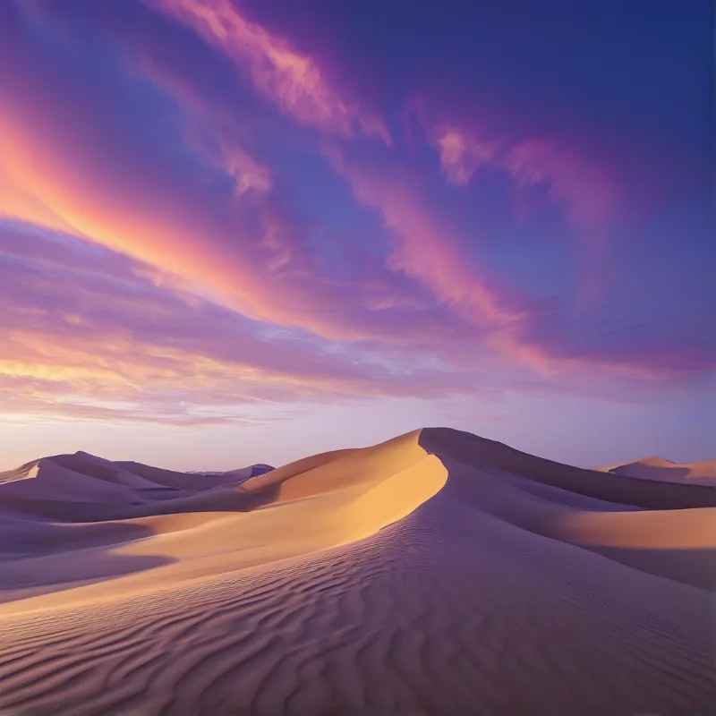 Desert Dunes at Sunset