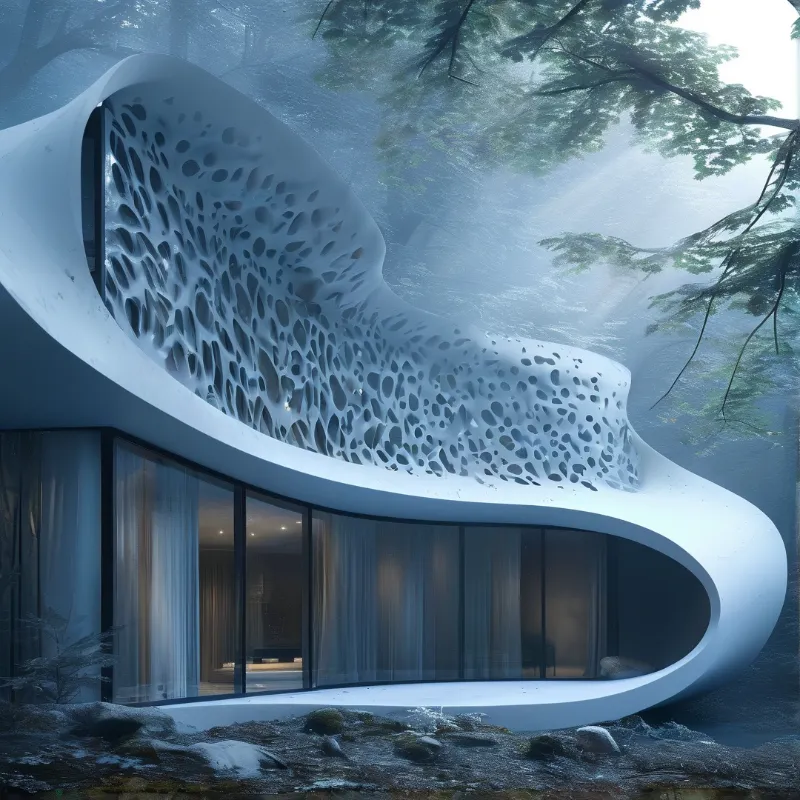 Futuristic Forest House