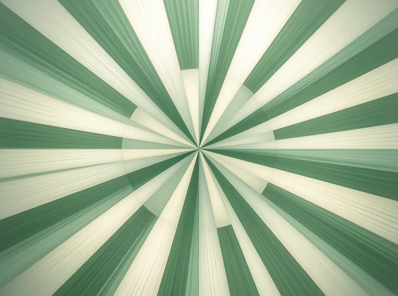 Radial Green Sunburst