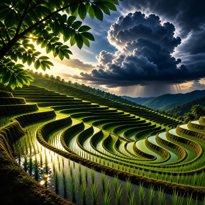 Dramatic Rice Terraces