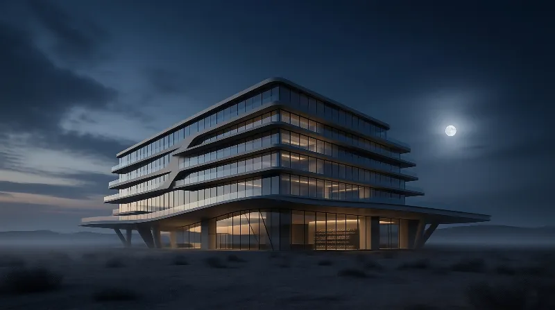Modern Architecture at Night