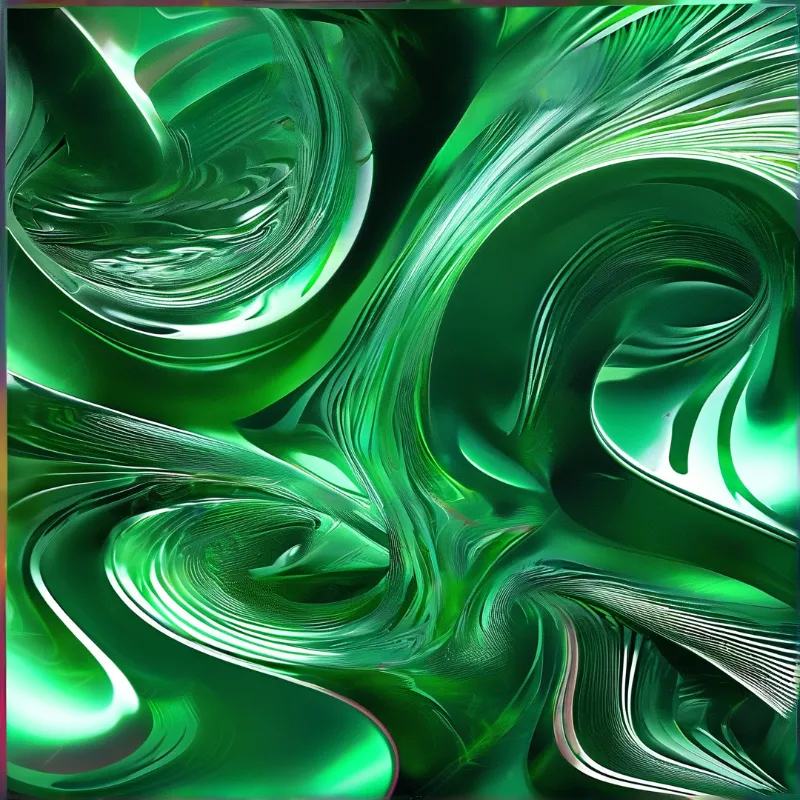 Swirling Green Marble