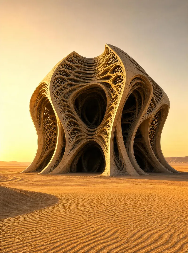 Futuristic Desert Structure