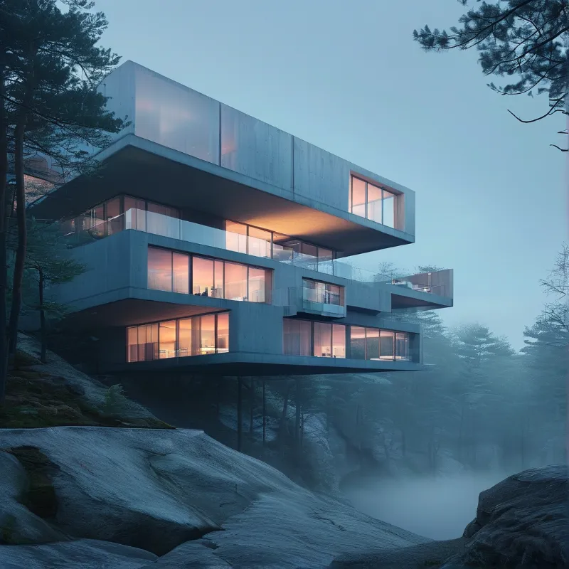Modern Cliffside Villa