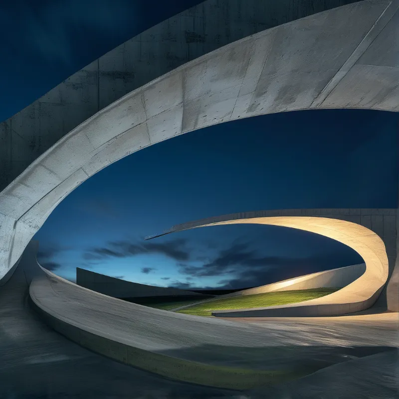 Surreal Concrete Arches