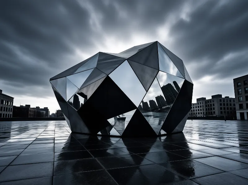 Reflective Plaza Sculpture