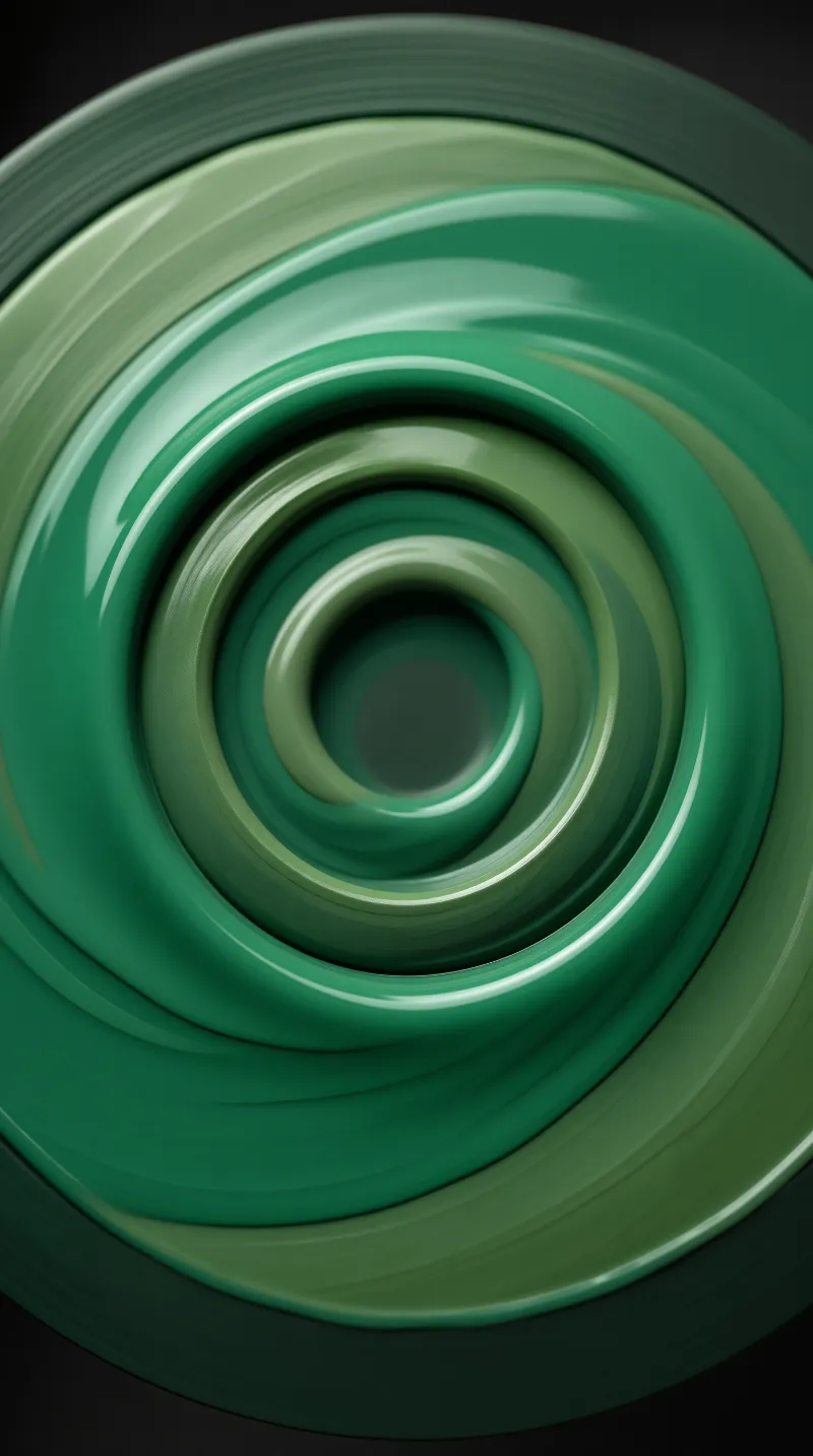 Abstract Green Vortex
