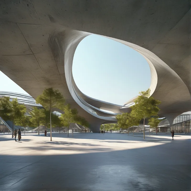 Modern Architectural Plaza