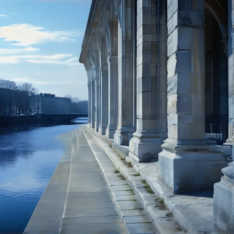 Riverside Stone Colonnade
